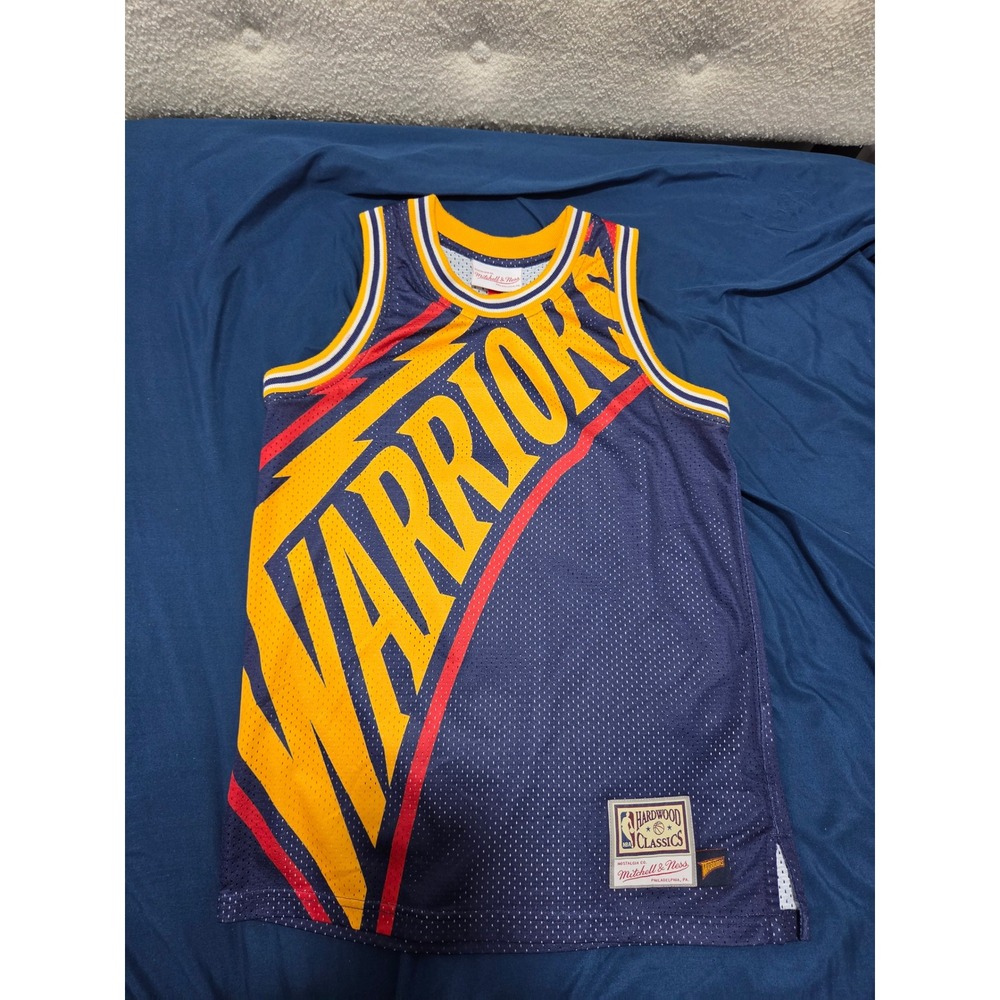 Mitchell & Ness Golden State Warriors Youth Jersey Medium 10/12 Hardwood Classic